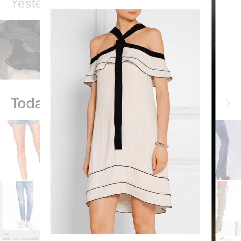 Iconic Proenza Schouler Crepe Halter Dress